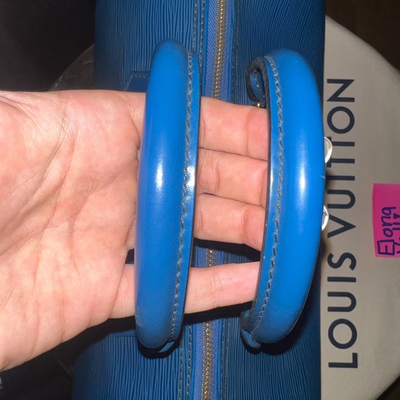 Louis Vuitton speedy 35 epi-blue - Picture 8 of 16